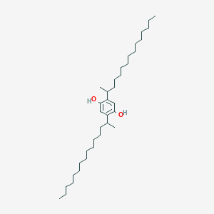 molecular formula C36H66O2 B14327739 2,5-Di(pentadecan-2-yl)benzene-1,4-diol CAS No. 104956-78-7