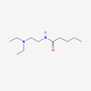 molecular formula C11H24N2O B14327770 Valeramide, N-(2-(diethylamino)ethyl)- CAS No. 100536-61-6