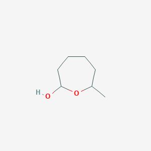 molecular formula C7H14O2 B14327780 7-Methyloxepan-2-ol CAS No. 111710-97-5