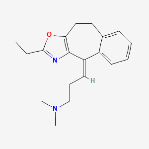 9,10-Dihydro-4-(3-(dimethylamino)propylidene)-2-ethyl-4H-benzo(5,6)cyclohept(1,2-d)oxazole