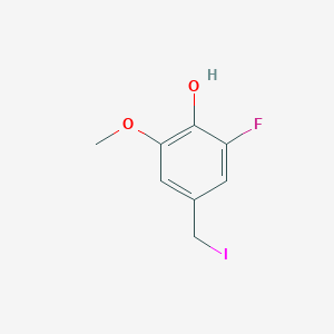 2-Fluoro-4-(iodomethyl)-6-methoxyphenol