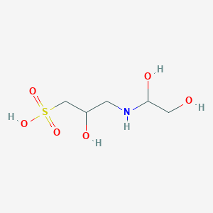 3-[(1,2-Dihydroxyethyl)amino]-2-hydroxypropane-1-sulfonic acid