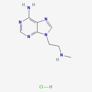 molecular formula C8H13ClN6 B1432787 9-(2-(methylamino)ethyl)-9H-purin-6-amine hydrochloride CAS No. 1864056-93-8