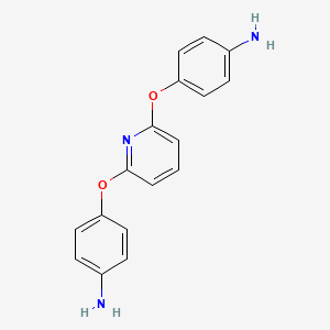 molecular formula C17H15N3O2 B14327915 4,4'-[Pyridine-2,6-diylbis(oxy)]dianiline CAS No. 111597-43-4