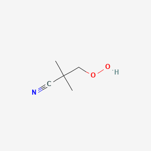 3-Hydroperoxy-2,2-dimethylpropanenitrile