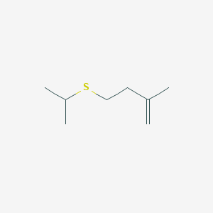 molecular formula C8H16S B14327937 2-Methyl-4-[(propan-2-yl)sulfanyl]but-1-ene CAS No. 111437-33-3