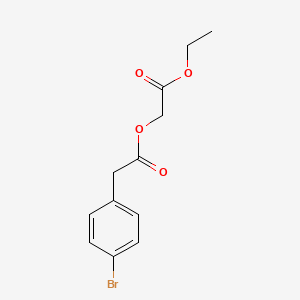 (2-Ethoxy-2-oxoethyl) 2-(4-bromophenyl)acetate