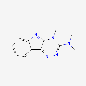 4H-1,2,4-Triazino(5,6-b)indol-3-amine, N,N,4-trimethyl-