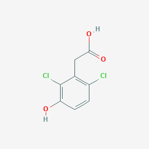 molecular formula C8H6Cl2O3 B1432798 2-(2,6-二氯-3-羟基苯基)乙酸 CAS No. 89894-48-4