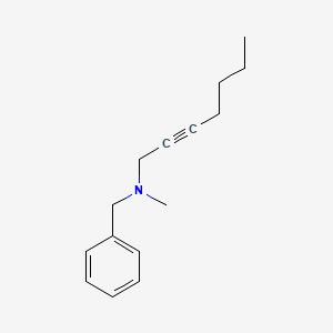 N-Benzyl-N-methylhept-2-yn-1-amine