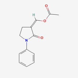 (Z)-(2-oxo-1-phenylpyrrolidin-3-ylidene)methyl acetate