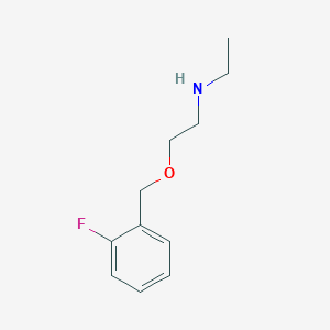 N-Ethyl-2-[(2-fluorophenyl)methoxy]ethan-1-amine