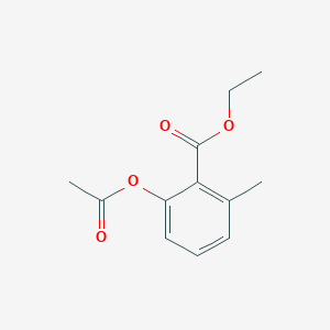 molecular formula C12H14O4 B14328016 Ethyl 2-(acetyloxy)-6-methylbenzoate CAS No. 109987-14-6