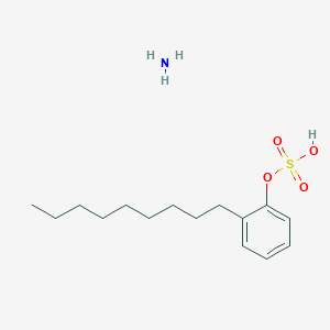 molecular formula C15H27NO4S B14328028 2-Nonylphenyl hydrogen sulfate--ammonia (1/1) CAS No. 97811-33-1