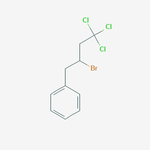 molecular formula C10H10BrCl3 B14328035 (2-Bromo-4,4,4-trichlorobutyl)benzene CAS No. 104315-82-4