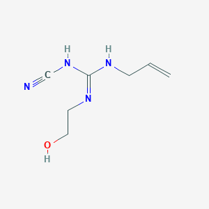 molecular formula C7H12N4O B14328058 N-Cyano-N'-(2-hydroxyethyl)-N''-prop-2-en-1-ylguanidine CAS No. 110338-88-0