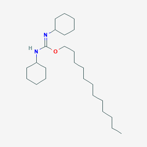 molecular formula C25H48N2O B14328059 Dodecyl N,N'-dicyclohexylcarbamimidate CAS No. 106694-64-8