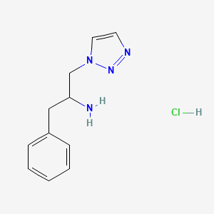 1-phenyl-3-(1H-1,2,3-triazol-1-yl)propan-2-amine hydrochloride