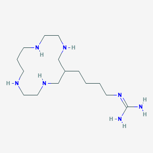 molecular formula C15H35N7 B14328064 N''-[4-(1,4,8,11-Tetraazacyclotetradecan-6-YL)butyl]guanidine CAS No. 105989-40-0