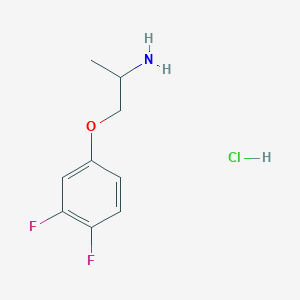 molecular formula C9H12ClF2NO B1432809 1-(3,4-Difluorophenoxy)propan-2-amine hydrochloride CAS No. 1864059-69-7