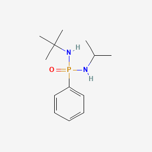 molecular formula C13H23N2OP B14328100 N-tert-Butyl-P-phenyl-N'-propan-2-ylphosphonic diamide CAS No. 111783-67-6