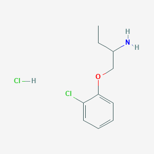 molecular formula C10H15Cl2NO B1432812 1-(2-Chlorophenoxy)butan-2-amine hydrochloride CAS No. 1864061-97-1