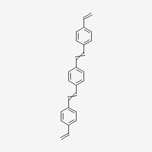 molecular formula C26H22 B14328132 1,1'-[1,4-Phenylenedi(ethene-2,1-diyl)]bis(4-ethenylbenzene) CAS No. 102949-52-0