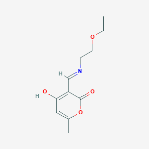 3-{[(2-Ethoxyethyl)amino]methylidene}-6-methyl-2H-pyran-2,4(3H)-dione