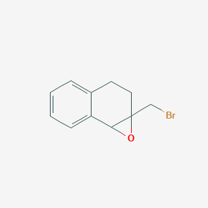 molecular formula C11H11BrO B14328141 Naphth[1,2-b]oxirene, 1a-(bromomethyl)-1a,2,3,7b-tetrahydro- CAS No. 108638-33-1