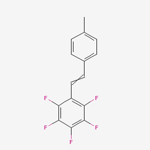 1,2,3,4,5-Pentafluoro-6-[2-(4-methylphenyl)ethenyl]benzene