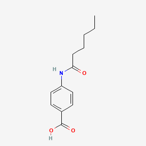 molecular formula C13H17NO3 B14328159 4-(hexanoylamino)benzoic Acid CAS No. 109506-41-4