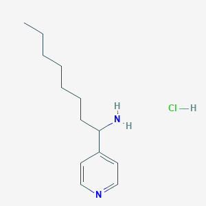 1-(Pyridin-4-yl)octan-1-amine hydrochloride