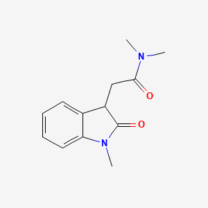 N,N-Dimethyl-2-(1-methyl-2-oxo-2,3-dihydro-1H-indol-3-yl)acetamide