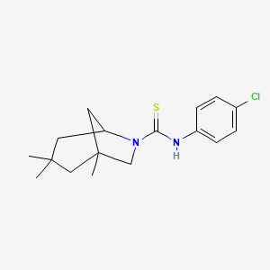 N-(4-chlorophenyl)-1,3,3-trimethyl-6-azabicyclo[3.2.1]octane-6-carbothioamide