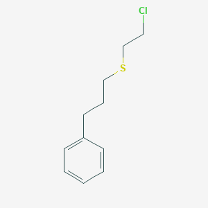 molecular formula C11H15ClS B14328213 {3-[(2-Chloroethyl)sulfanyl]propyl}benzene CAS No. 99858-12-5