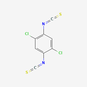 molecular formula C8H2Cl2N2S2 B14328226 1,4-Dichloro-2,5-diisothiocyanatobenzene CAS No. 97954-63-7