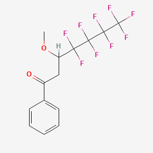 4,4,5,5,6,6,7,7,7-Nonafluoro-3-methoxy-1-phenylheptan-1-one