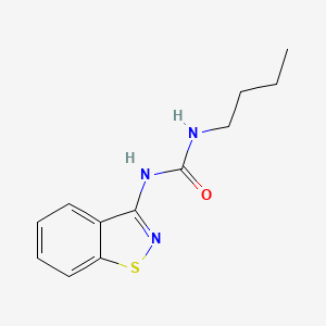 molecular formula C12H15N3OS B14328230 1-(1,2-Benzothiazol-3-yl)-3-butylurea CAS No. 104121-47-3