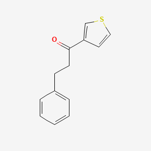 molecular formula C13H12OS B14328235 1-Propanone, 3-phenyl-1-(3-thienyl)- CAS No. 108664-83-1