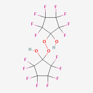 molecular formula C10H2F16O4 B14328237 1,1'-Peroxybis(2,2,3,3,4,4,5,5-octafluorocyclopentan-1-ol) CAS No. 106813-72-3