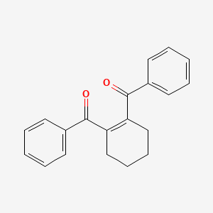 molecular formula C20H18O2 B14328245 Methanone, 1-cyclohexene-1,2-diylbis[phenyl- CAS No. 97254-44-9