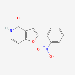 molecular formula C13H8N2O4 B14328254 2-(2-Nitrophenyl)furo[3,2-c]pyridin-4(5H)-one CAS No. 110167-39-0