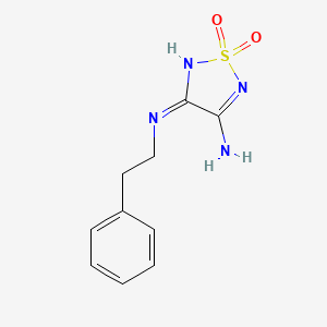 3-Amino-4-[(2-phenylethyl)amino]-1H-1lambda~6~,2,5-thiadiazole-1,1-dione