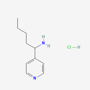 molecular formula C10H17ClN2 B1432827 1-(Pyridin-4-yl)pentan-1-amine hydrochloride CAS No. 1864057-03-3