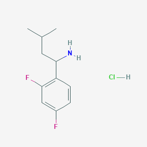 1-(2,4-Difluorophenyl)-3-methylbutan-1-amine hydrochloride