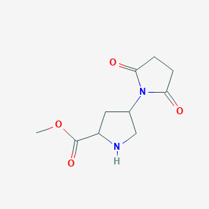 Methyl 2,5-dioxo-[1,3'-bipyrrolidine]-5'-carboxylate
