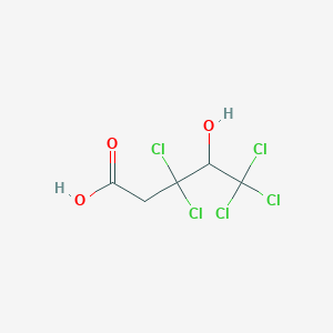 3,3,5,5,5-Pentachloro-4-hydroxypentanoic acid