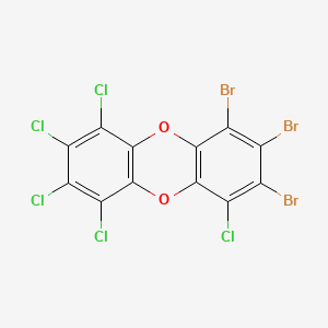 Dibenzo(b,e)(1,4)dioxin, tribromopentachloro-