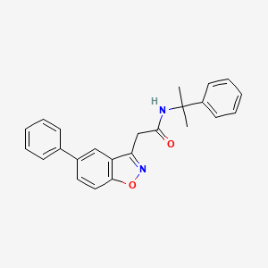 2-(5-Phenyl-1,2-benzoxazol-3-yl)-N-(2-phenylpropan-2-yl)acetamide