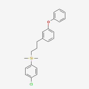 (4-Chlorophenyl)(dimethyl)[3-(3-phenoxyphenyl)propyl]silane